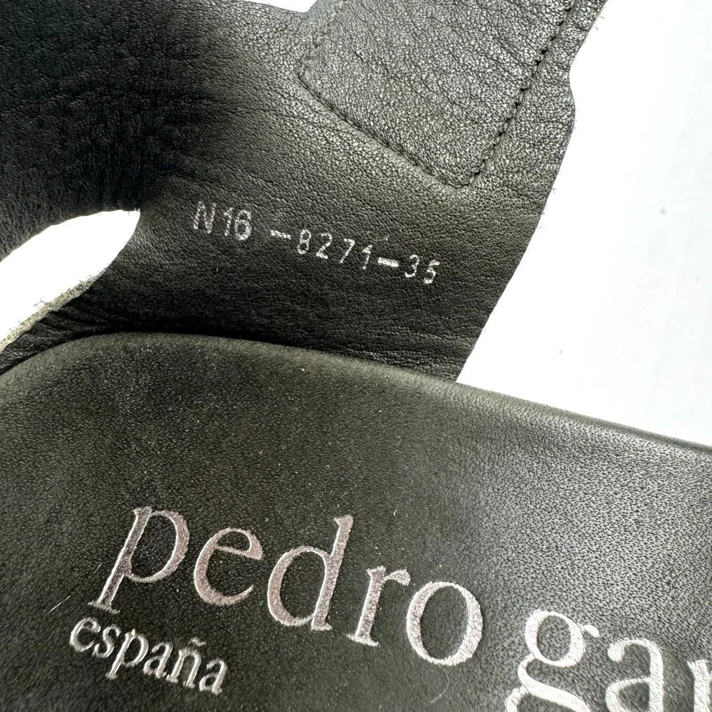 Pedro Garcia Wedge‎ Sandals Espadrille Peep Toe Adjustable Ankle Strap Green
